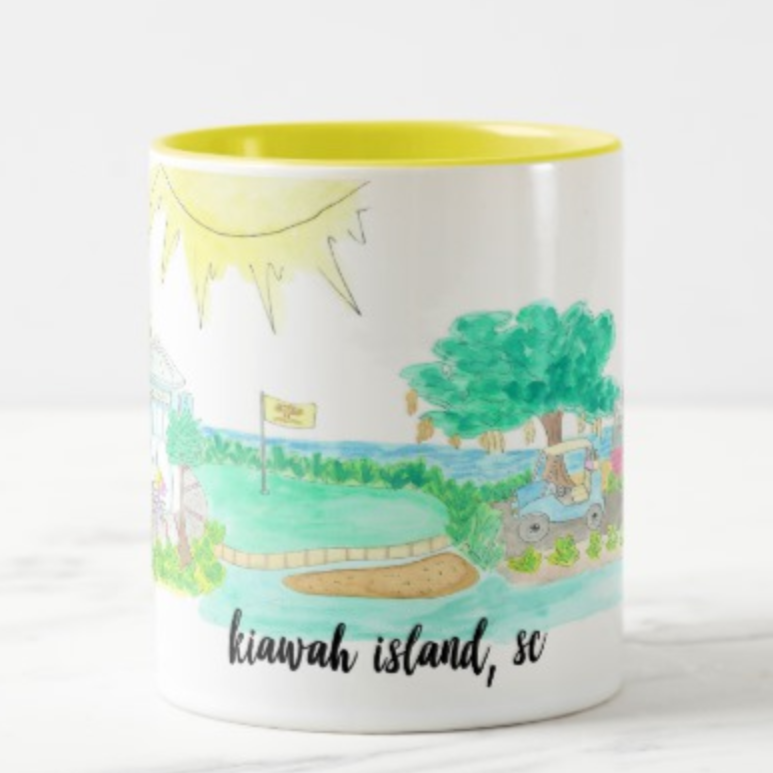 kiawah island coffee mug