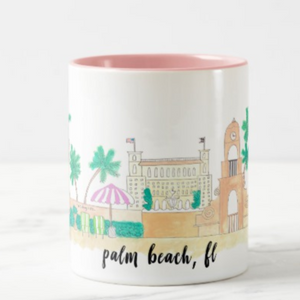 palm beach florida coffee mug