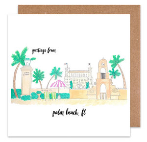 greetings from palm beach card