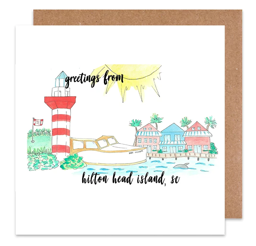 Greetings from hilton head island card