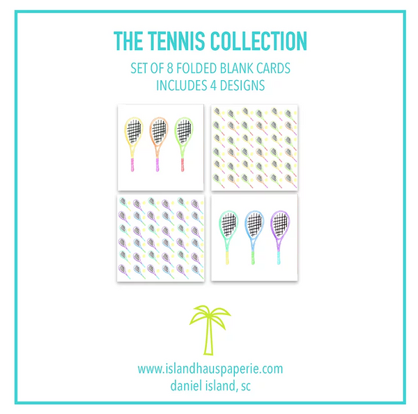 Tennis Stationery Notepad Cards