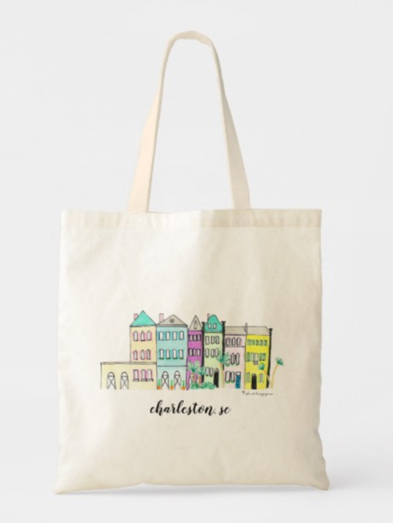 rainbow row market tote