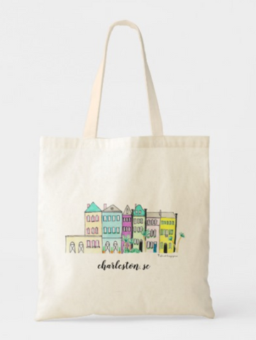 rainbow row market tote