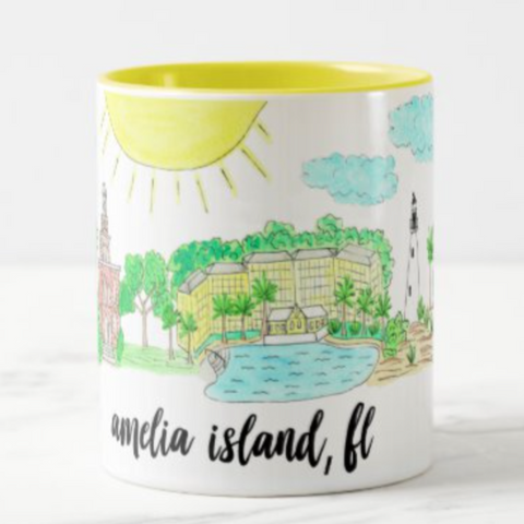 Amelia Island Souvenir Coffee Mug