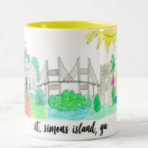 St Simons Island Souvenir Coffee Mug