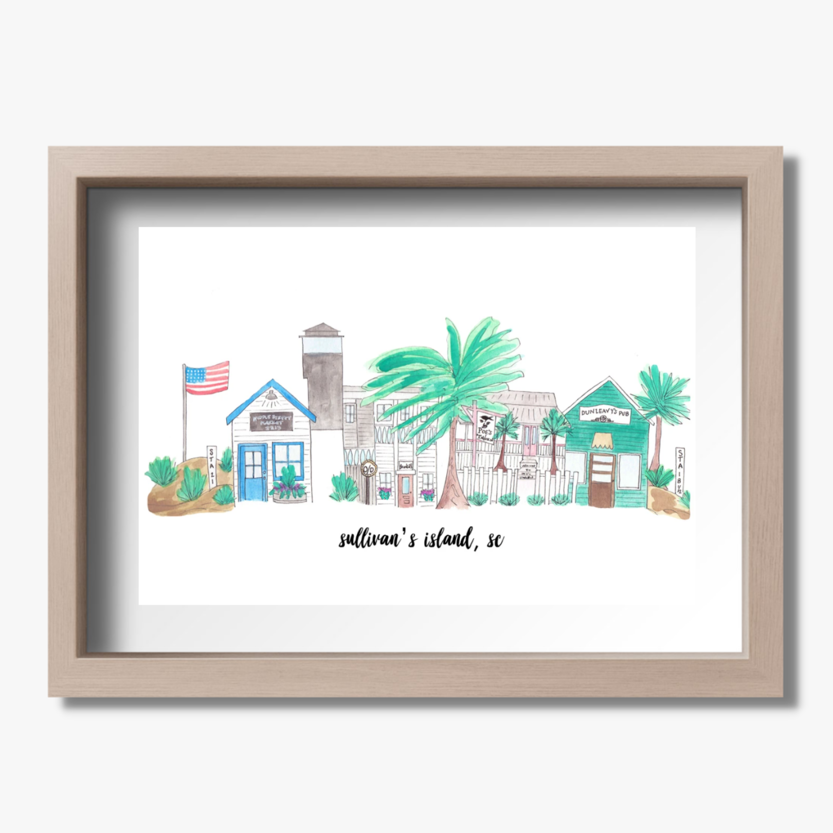 souvenir art print sullivan's island