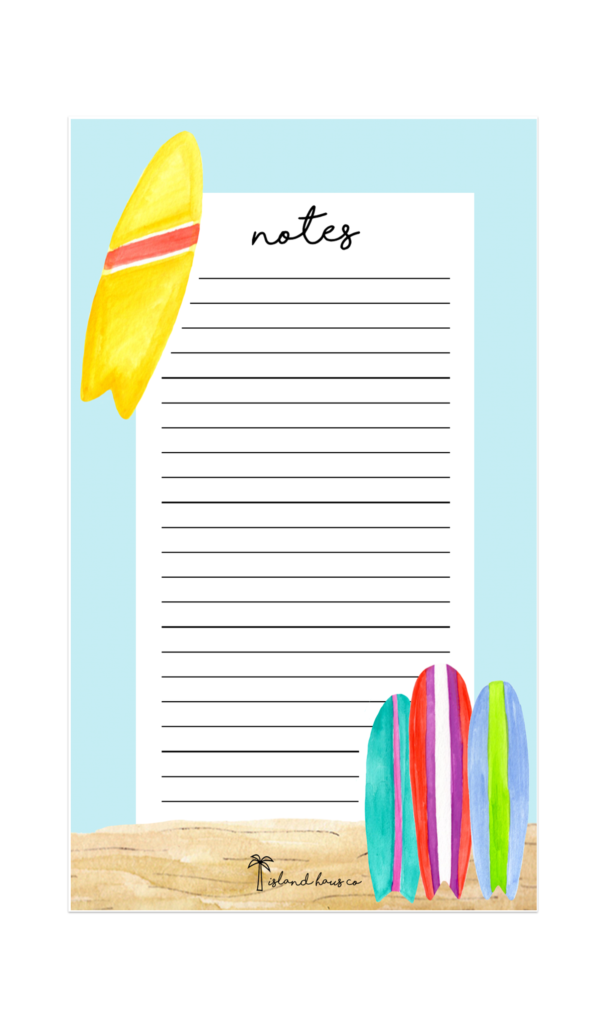 Coastal Notepad Stationery