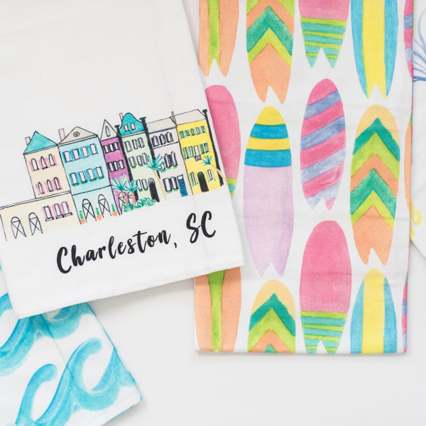 Sea Island, GA Tea Towel