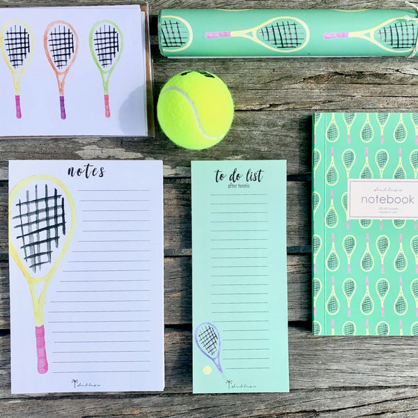 Tennis Stationery Notepad Cards