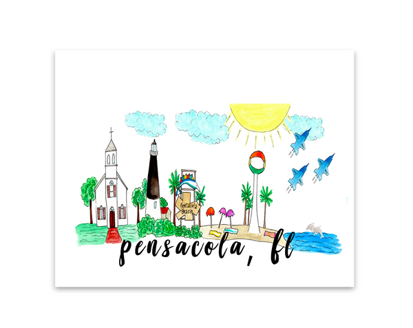 Pensacola, FL Print