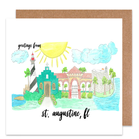 Greetings from St. Augustine Card