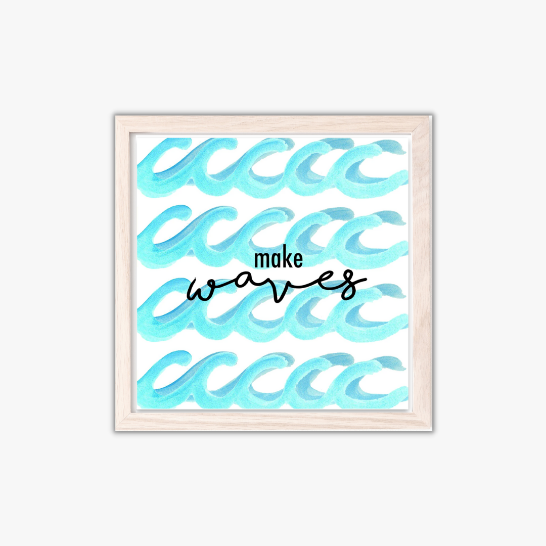 coastal art print make waves