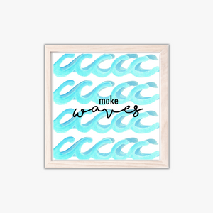 coastal art print make waves