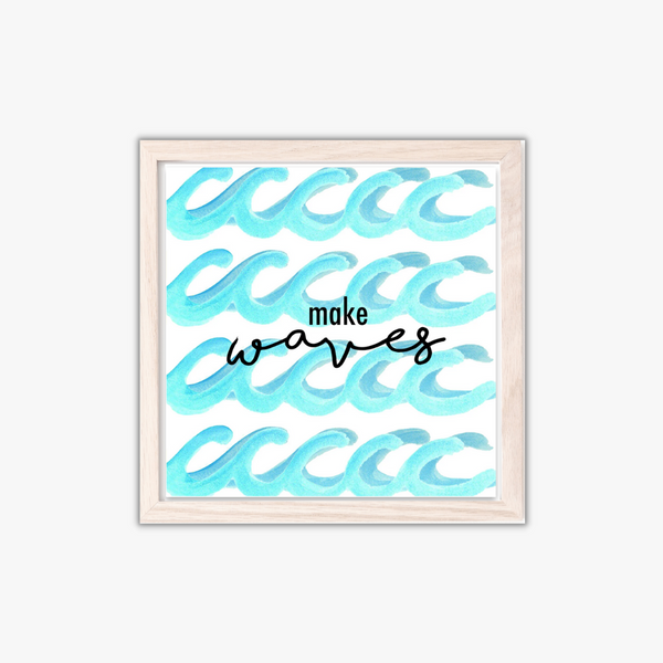 coastal art print make waves