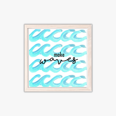 coastal art print make waves