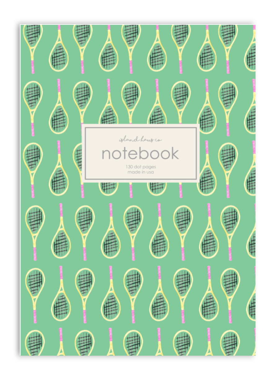 Notebook Dot Journal Tennis Racket