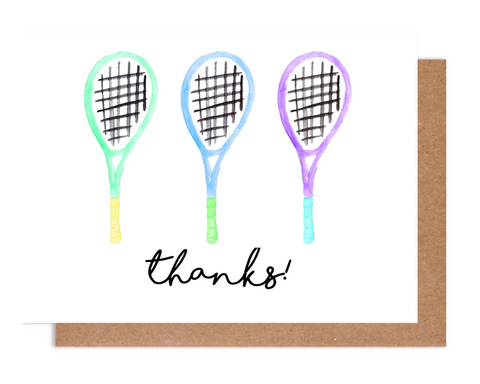 Tennis Stationery Notepad Cards