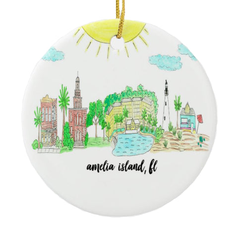 Souvenir Beach Ornament Amelia Island