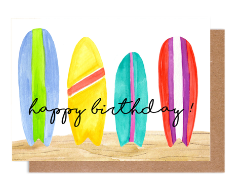 Happy Birthday Surf Card