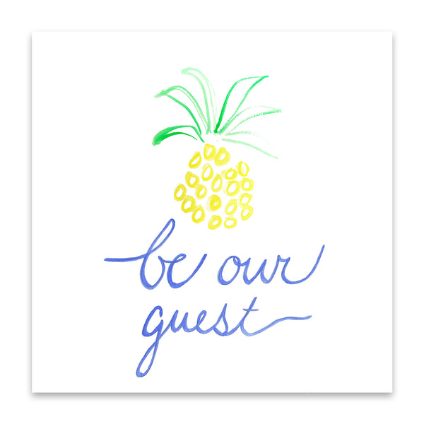 pineapple be our guest print