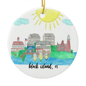 Souvenir Beach Ornament Block Island
