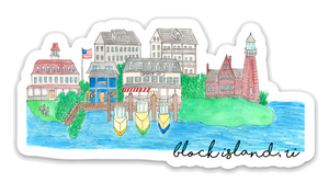 City Souvenir Stickers Block Island