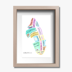 Charleston Map Print