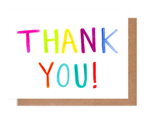 Colorful Thank You Card