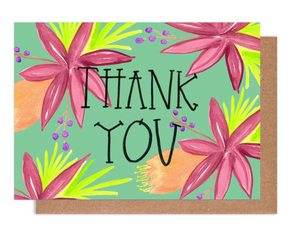 Floral Thank You Card