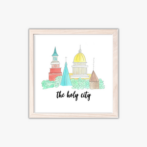 souvenir art print holy city