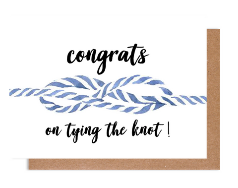 Congrats on Tying the Knot Card