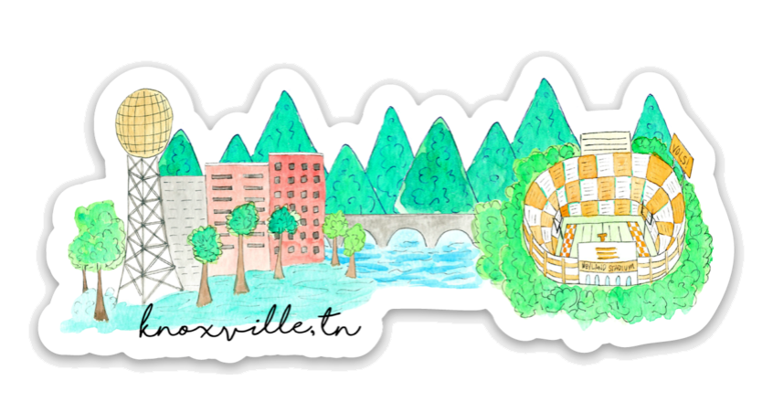 City Souvenir Stickers Knoxville