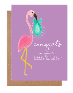 Baby Flamingo Card