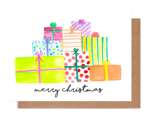 Merry Christmas Presents Holiday Card