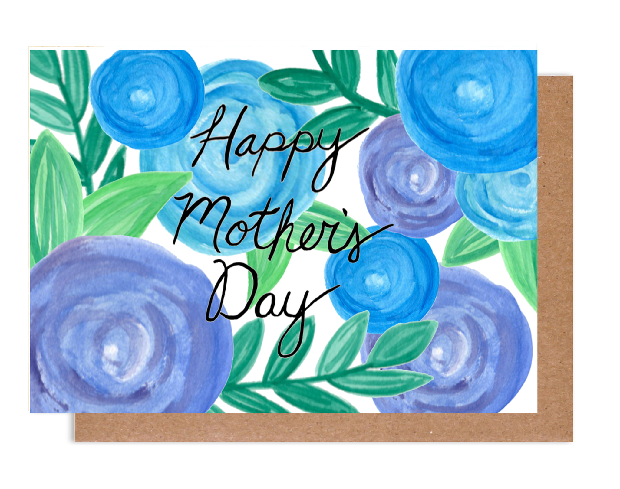 Happy Mother's Day Blue Floral Card