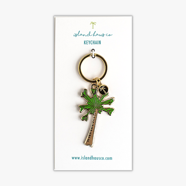 palm tree keychain