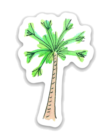 Palm Tree Island Sticker - Palm Tree Island