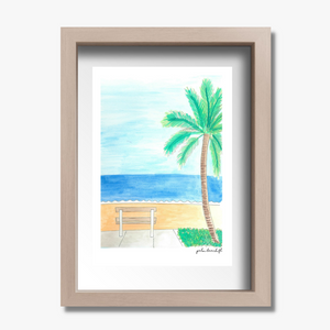 souvenir art print palm beach