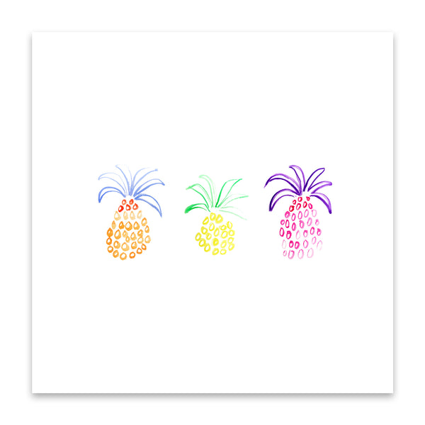 pineapple trio print