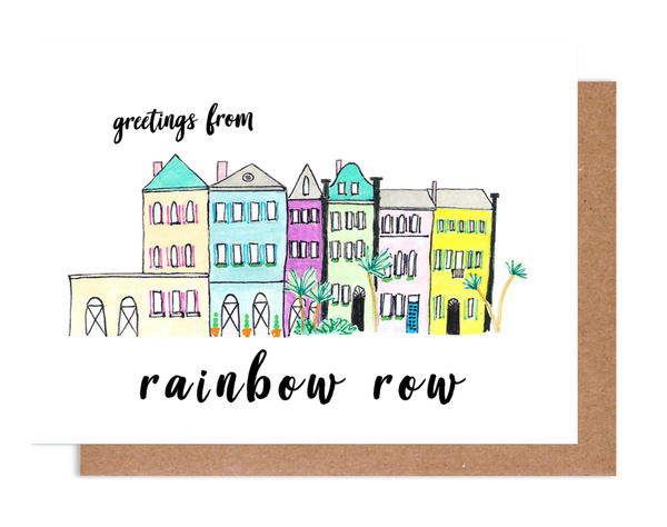 Rainbow Row Souvenir Card