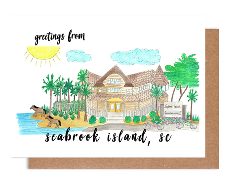 Greetings from Seabrook Island, SC Card